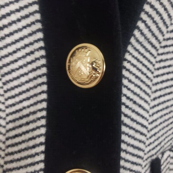 Express Jacket Medium White Black Old Money Classic Feminine Business Preppy - Picture 4 of 11